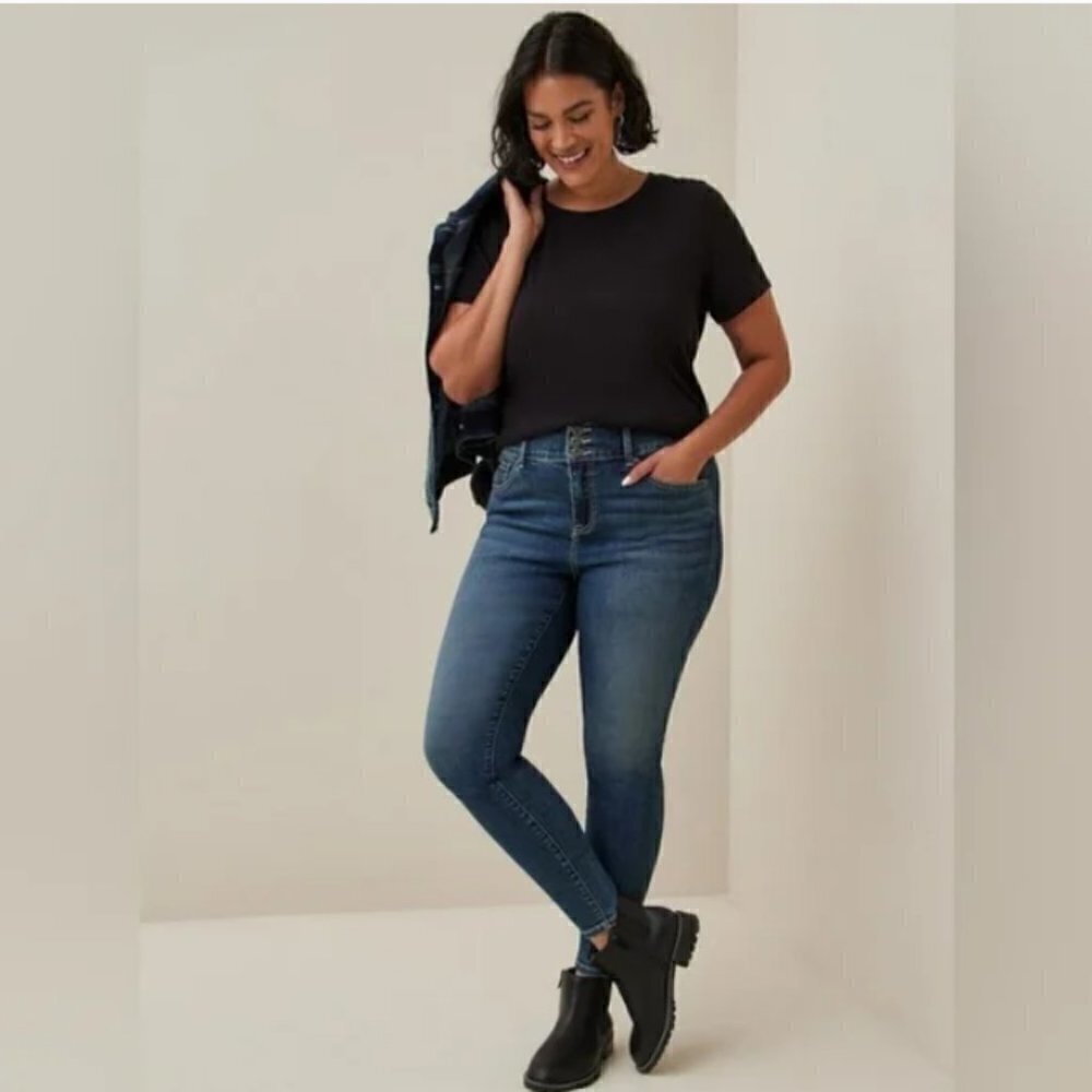 Torrid Women’s Super Soft High Rise Stretch Denim Skinny Jegging Jeans Plus 18R